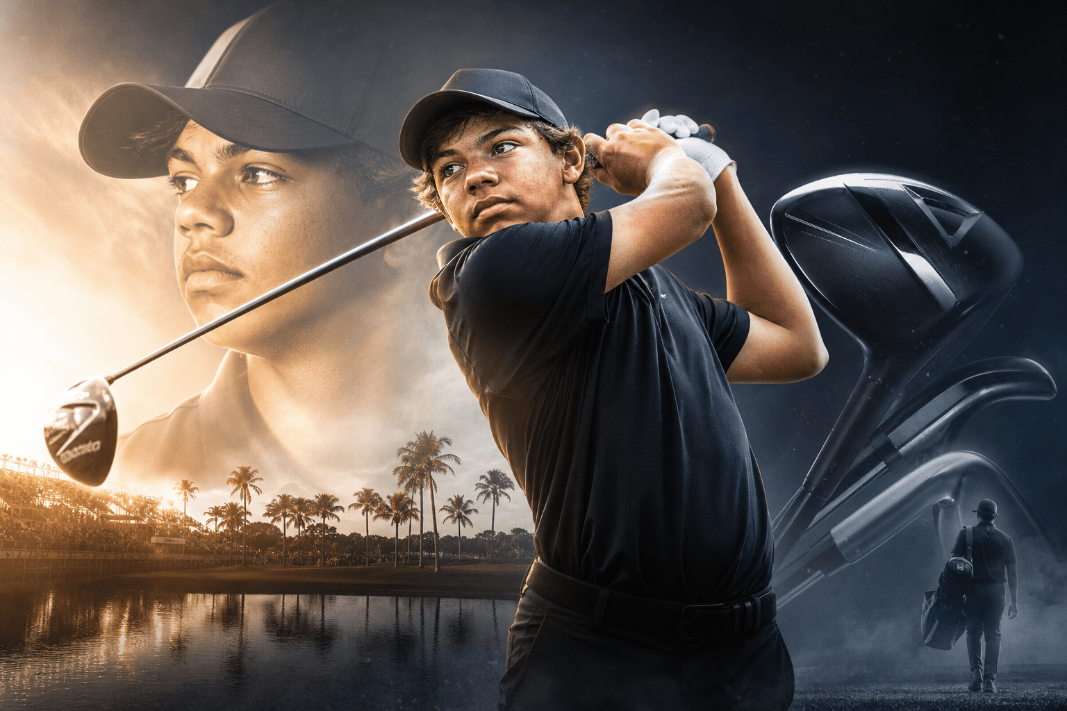 Charlie Woods signed an NIL deal with TaylorMade cover