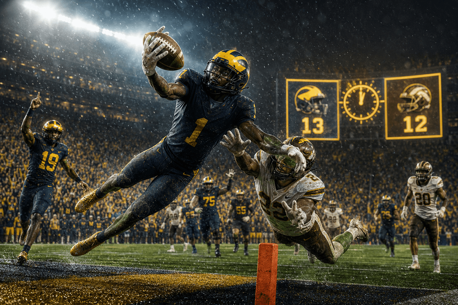 No. 16 Michigan beats Western Michigan 13-12 cover