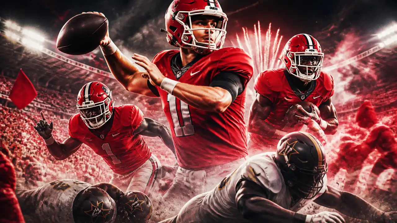 Stockton throws three touchdowns as Georgia shuts down Vanderbilt after halftime, 38–14 cover