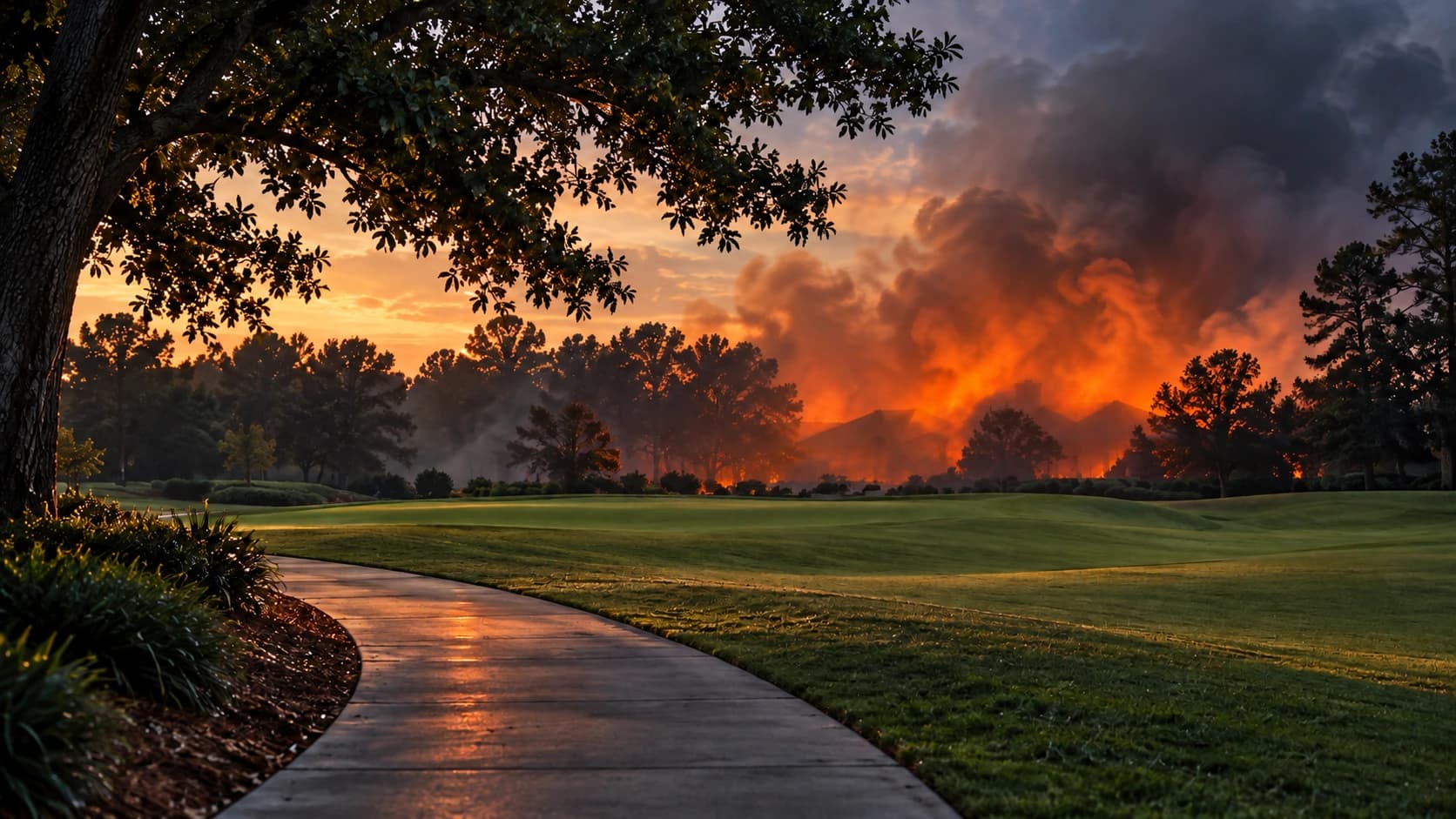 Reynolds Landing clubhouse fire contained after staff evacuated patrons cover