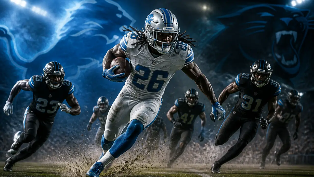 Gibbs leads Lions into Sunday night against Carolina’s depleted secondary cover