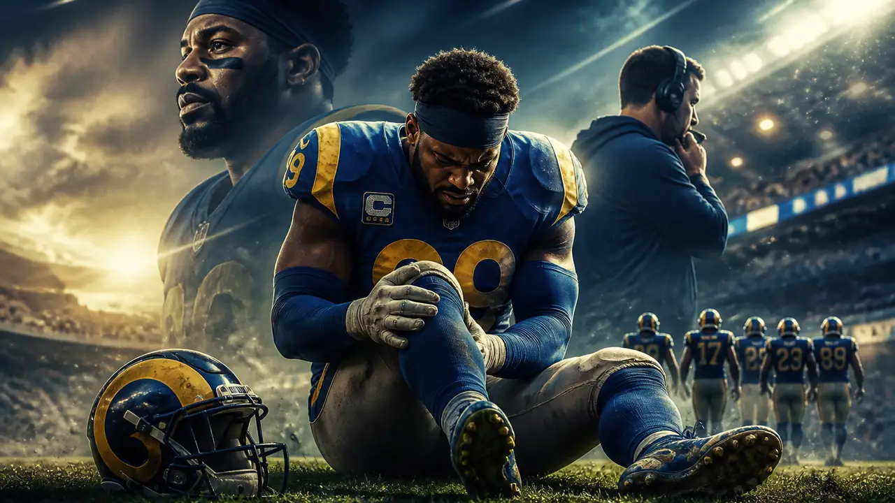 Rams place Myles Garrett on injured reserve as knee recovery timeline remains open cover