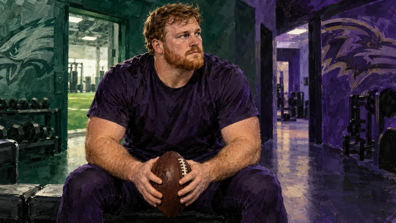 Ravens reportedly examined Jurgens in Philadelphia before finalizing trade cover