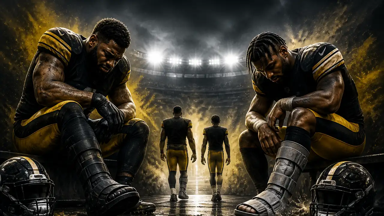 Harmon and Dean leave Steelers loss injured; both seen in boots cover