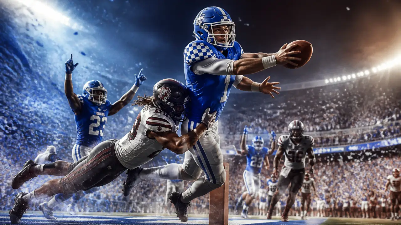 Kentucky wins 35–34 in overtime on Minchey’s two-point pass cover