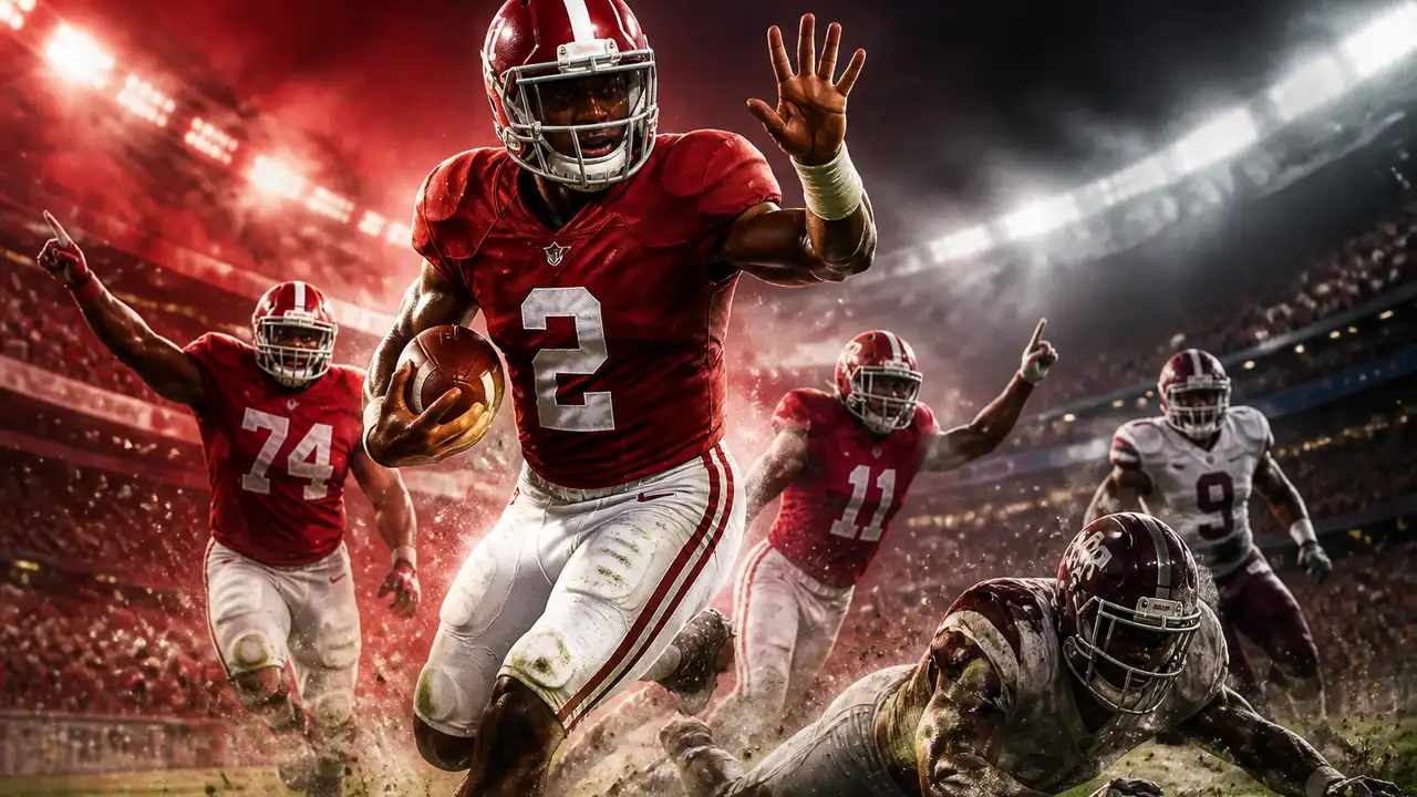 Russell accounts for four touchdowns as Alabama overwhelms Mississippi State 56–23 cover