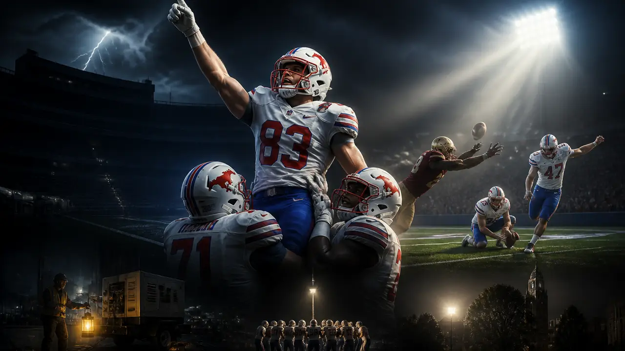 Doak went dark, then SMU beat FSU 27-24 under limited power cover