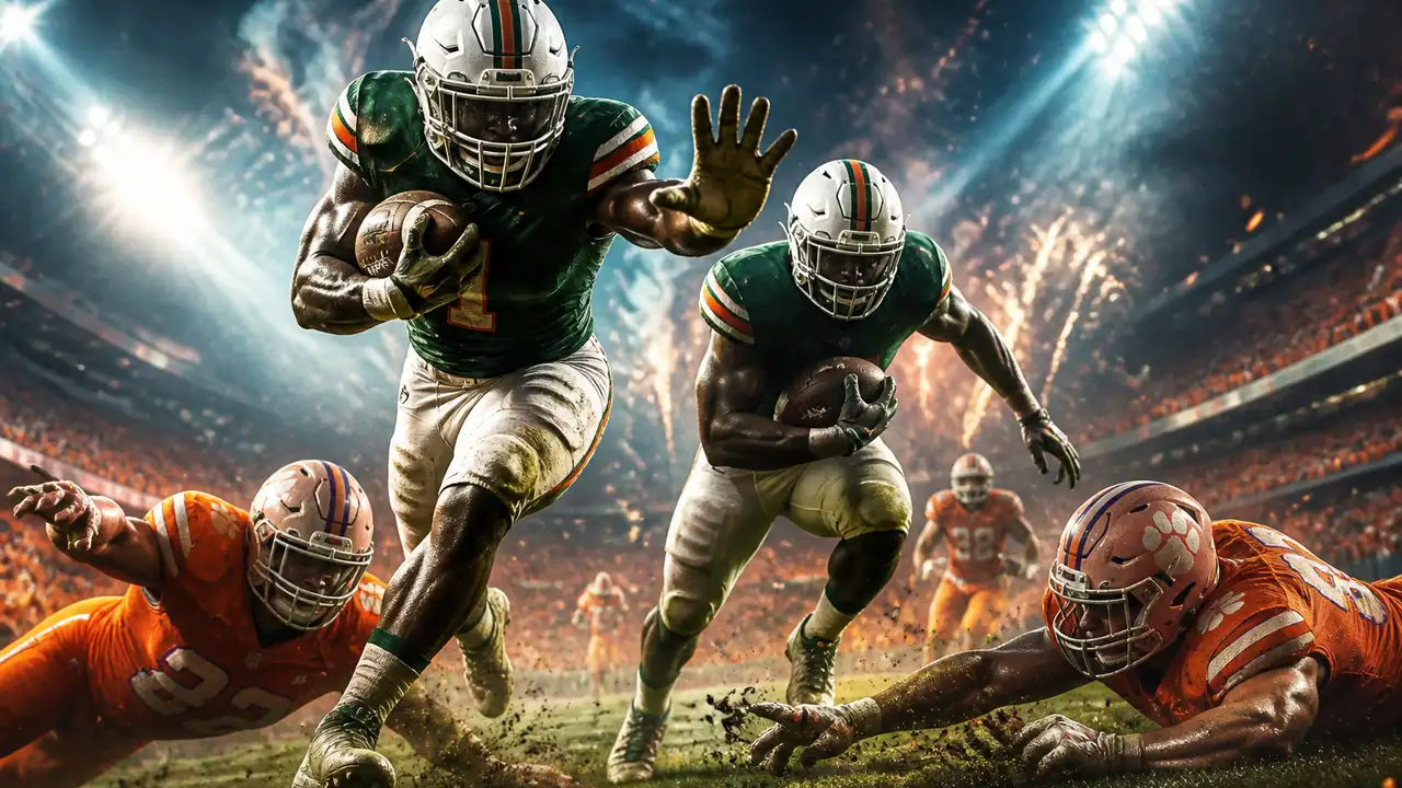 Mensah and Fletcher lead Miami past Clemson 41–13 cover