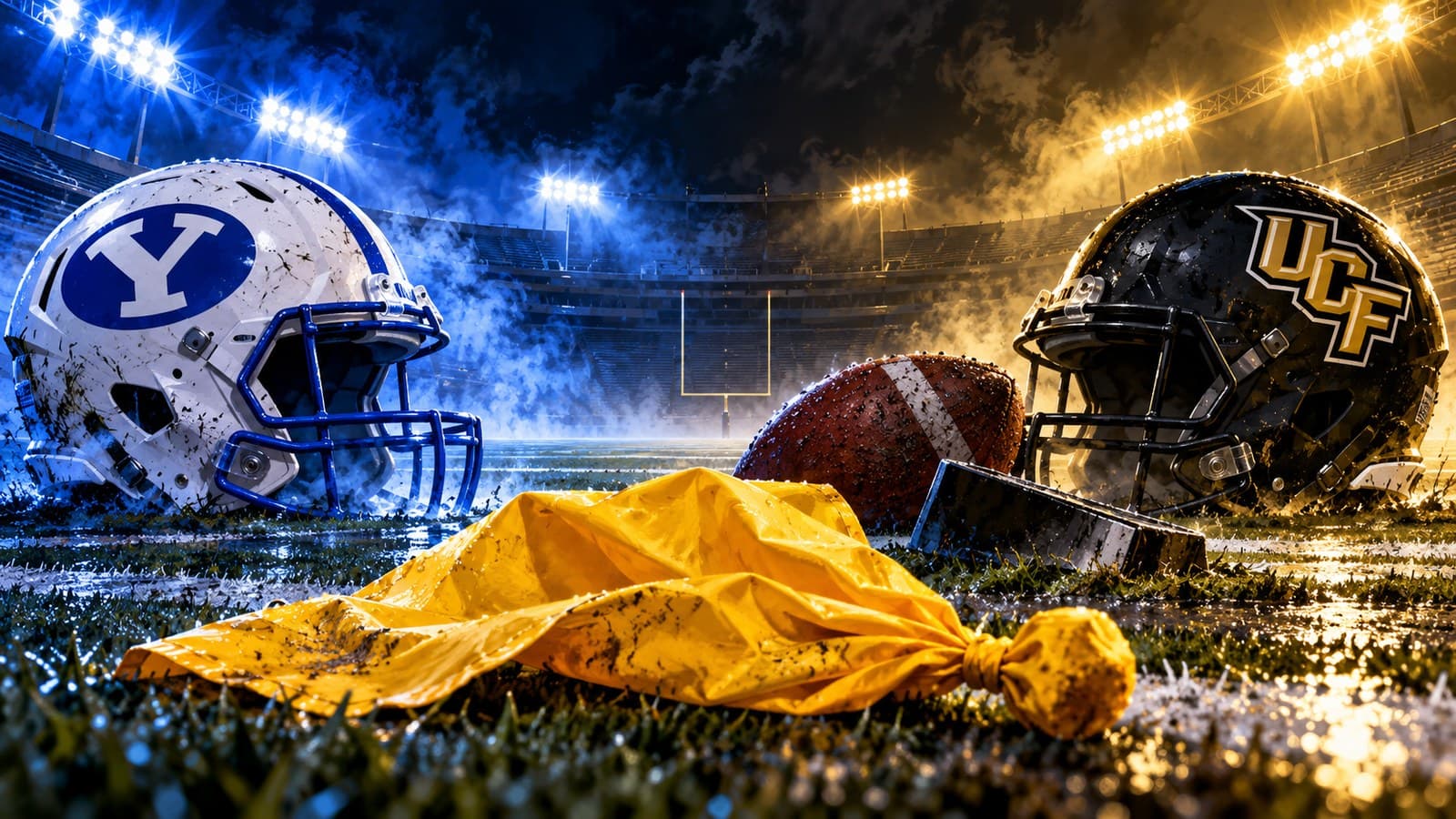 A roughing-the-kicker flag in double overtime ends BYU's unbeaten season at UCF cover