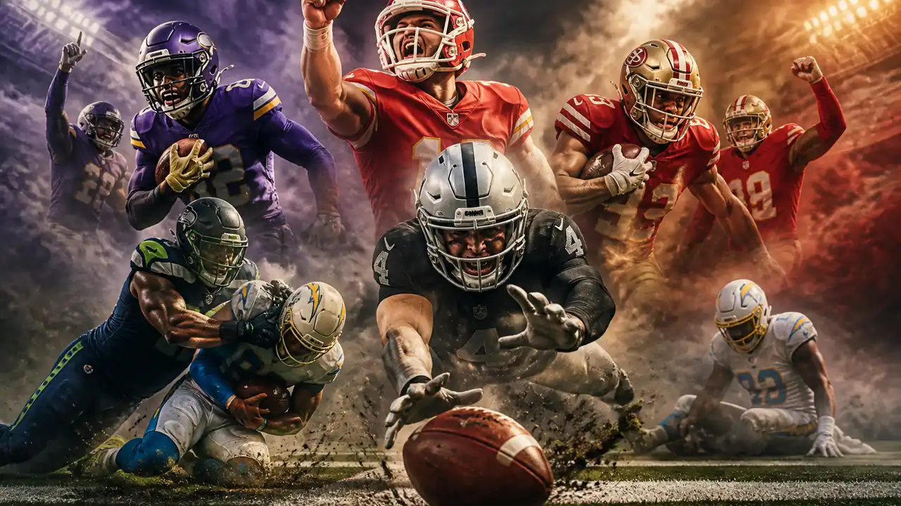 Raiders fumble away lead as late-window contenders finish close games cover