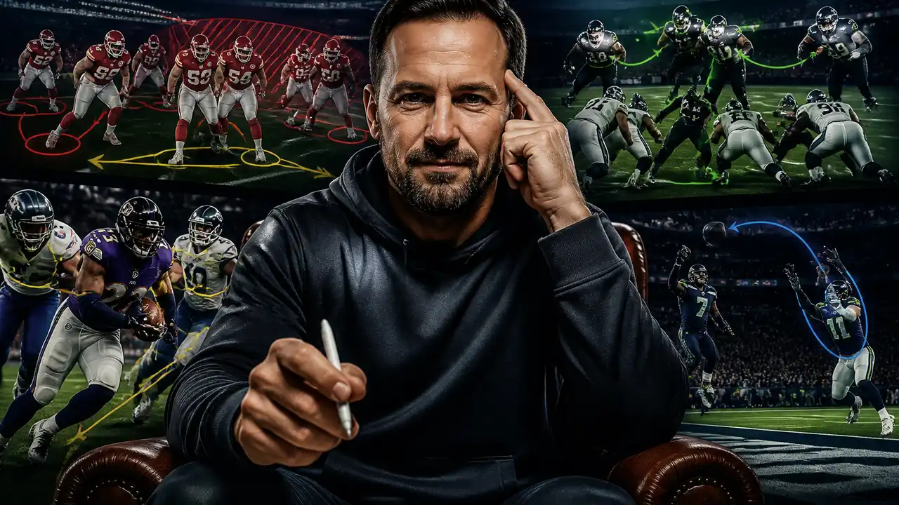 Armchair Coach Justin shows how coordinators watch the trenches, formation, and matchups cover