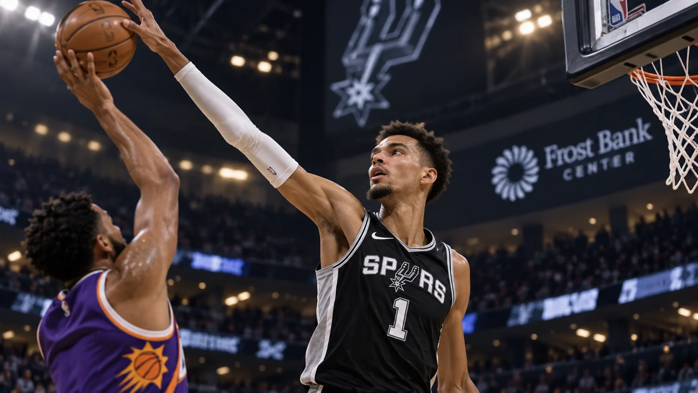 Wembanyama scores 19 as Spurs beat Suns 123-103 in three-guard debut cover