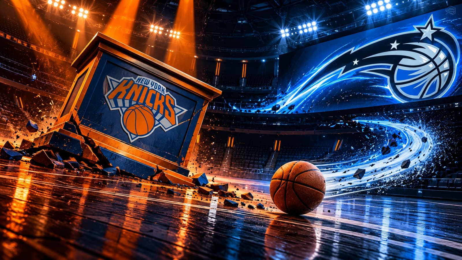 The champion Knicks blow a 10-point fourth-quarter lead to Orlando and fall to 0-3 cover