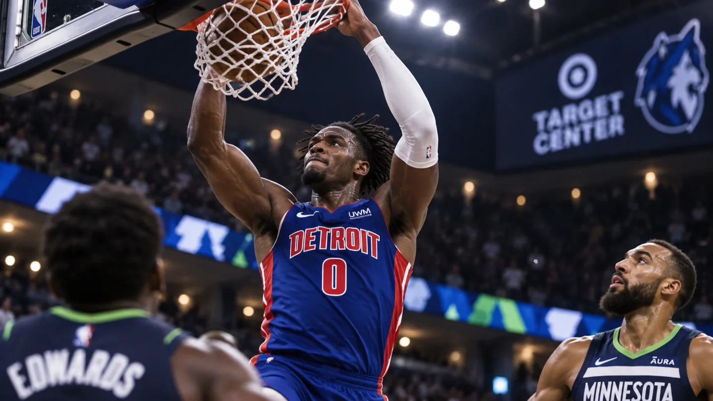 Duren scores 24 in 15 minutes as Pistons beat Timberwolves 128-106 cover