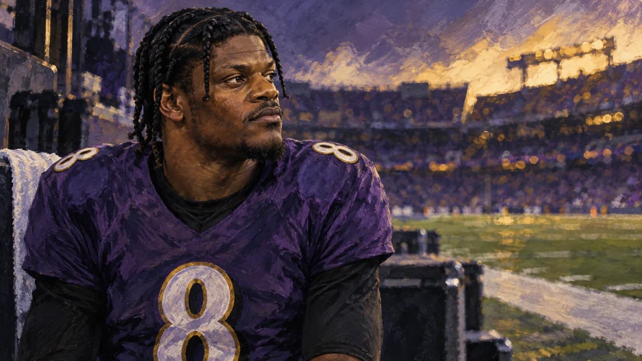 Lamar Jackson remains day to day; Ravens leave Wednesday practice uncertain cover