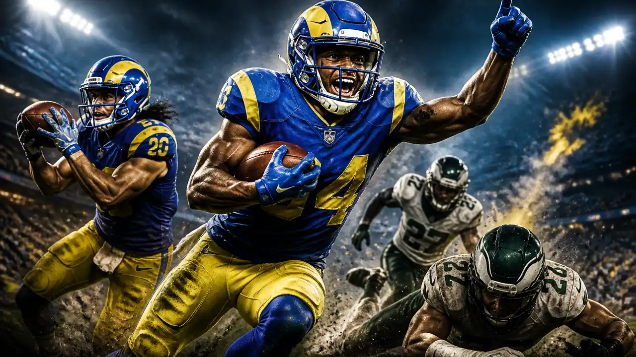 Williams scores twice late as Rams rally past Eagles 24-20 cover