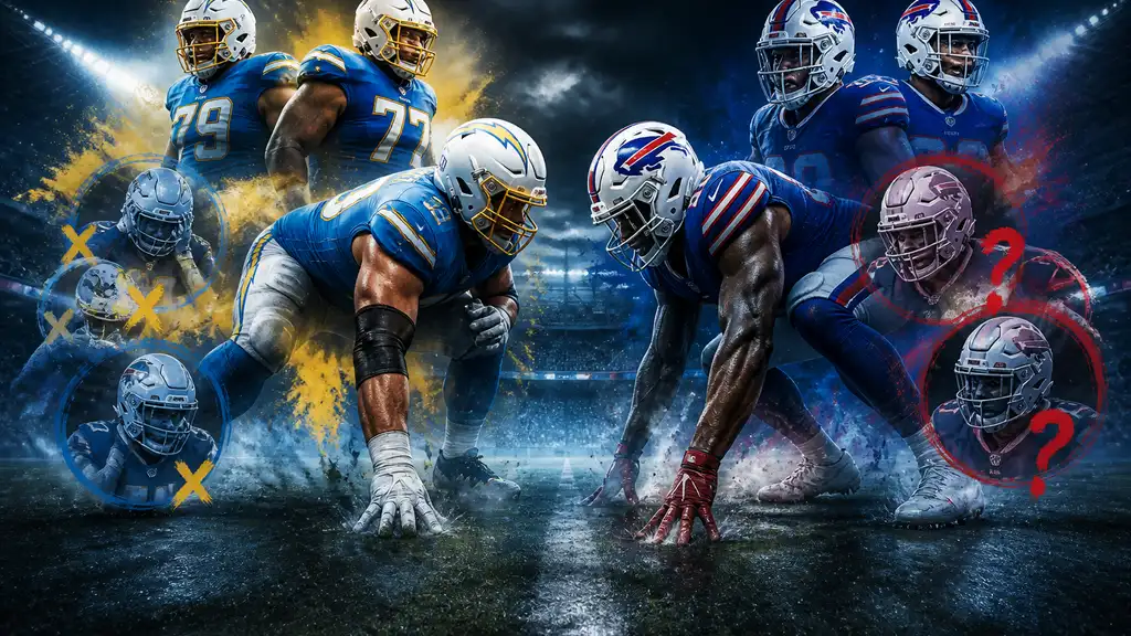 Chargers rule out six for Bills game, including Pipkins and Awosika cover