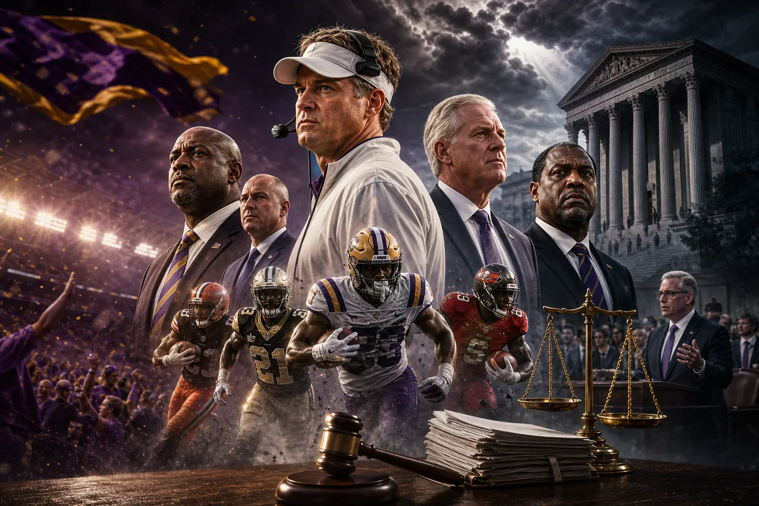 The SEC sued LSU and Lane Kiffin in federal court over former NFL players cover