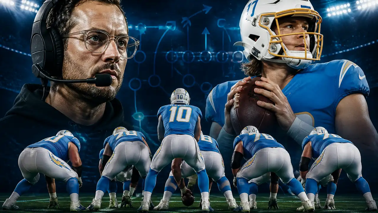 McDaniel's first Chargers look used heavy personnel, condensed sets, and pistol cover