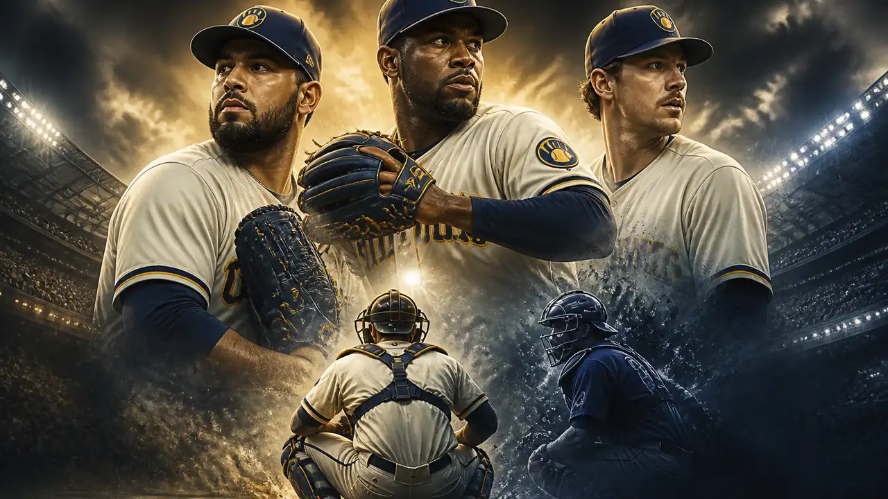 Brewers keep Ortiz, Harrison and May on a 13-pitcher NLDS roster cover